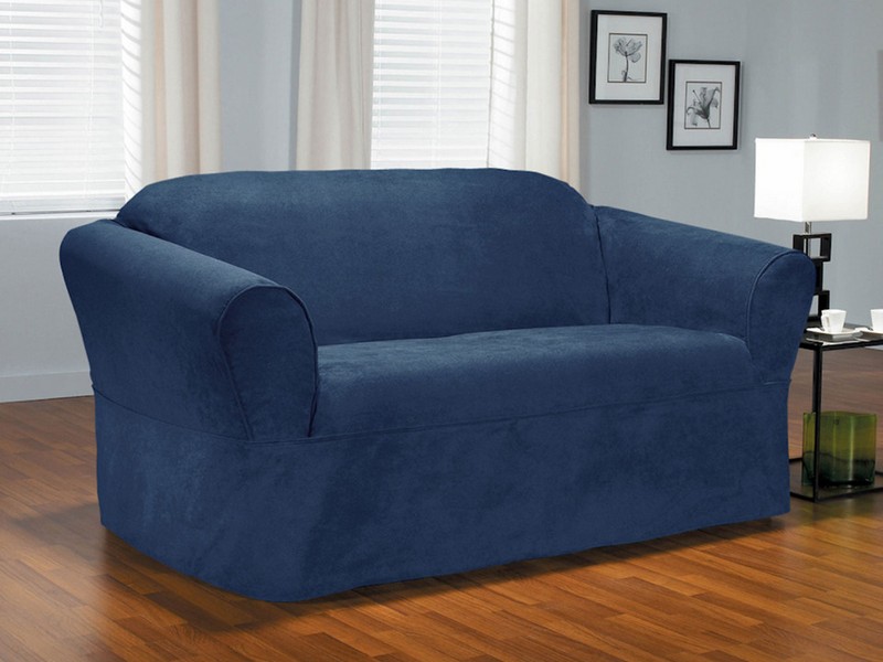 Navy Blue Loveseat Slipcovers