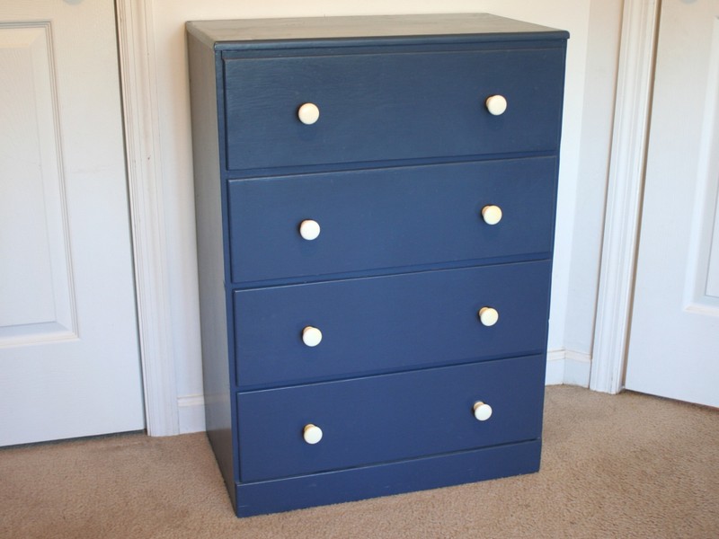 Navy Blue Painted Dresser