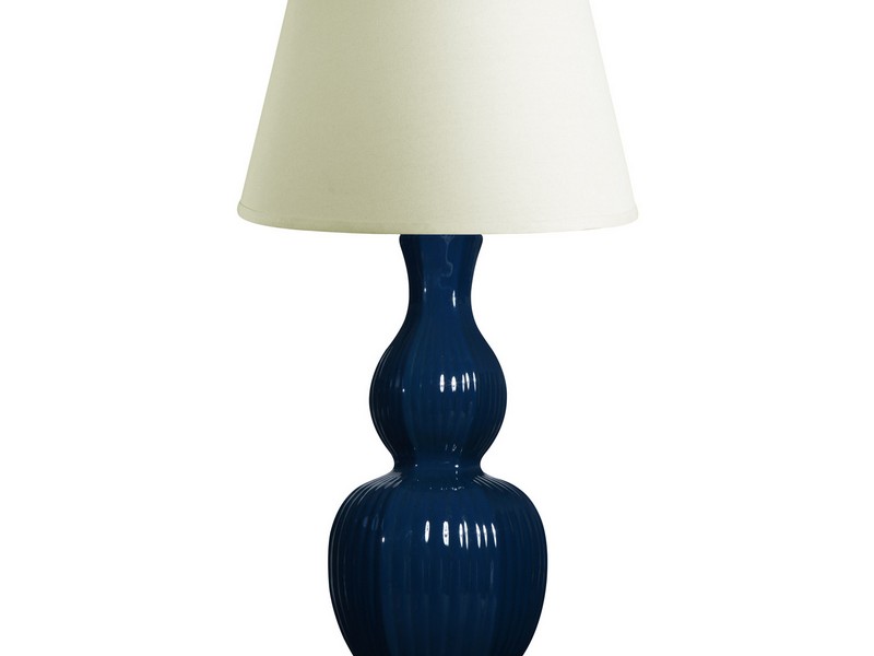 Navy Blue Table Lamp Base