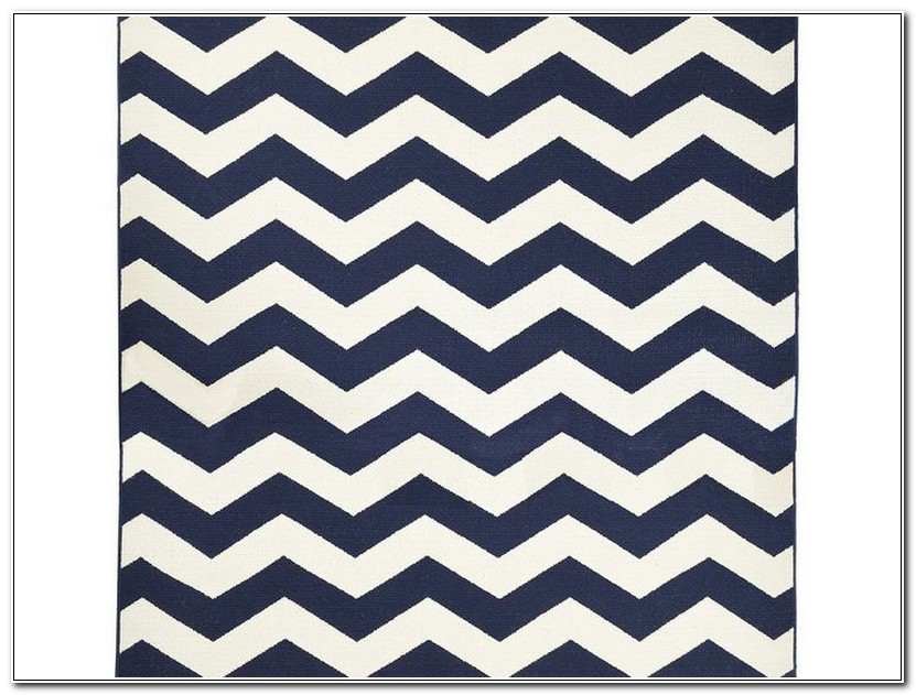 Navy Chevron Rug Target