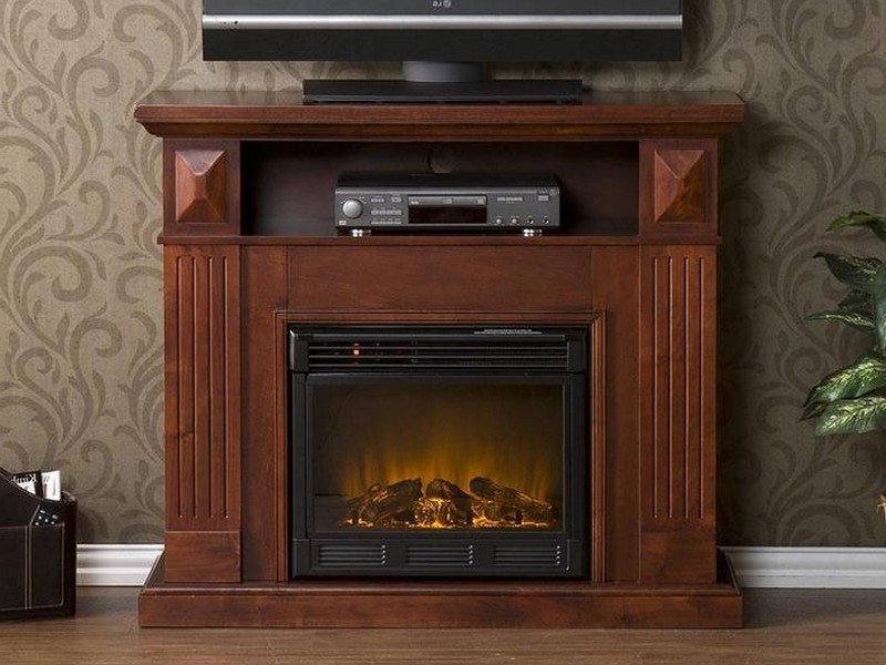 Oak Electric Fireplace Tv Stand