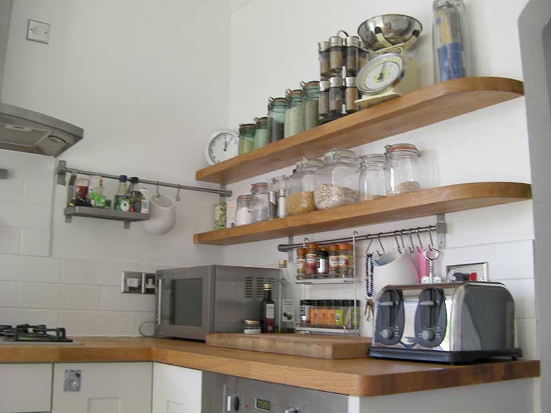 Oak Floating Shelves