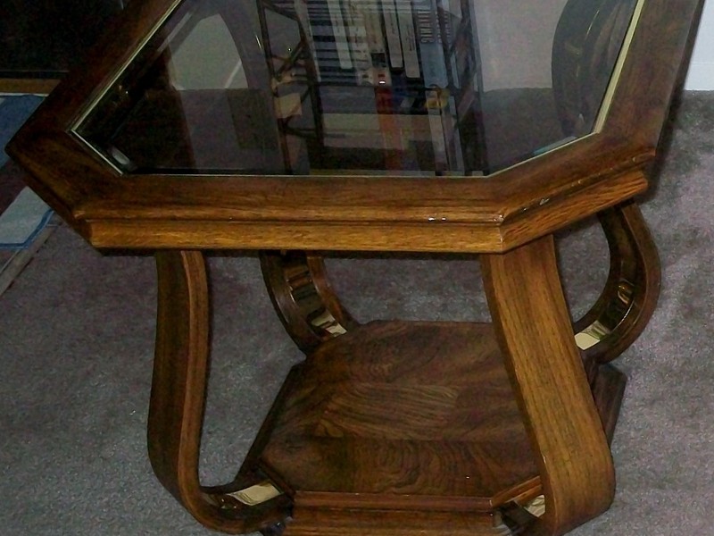 Octagon Shaped End Tables