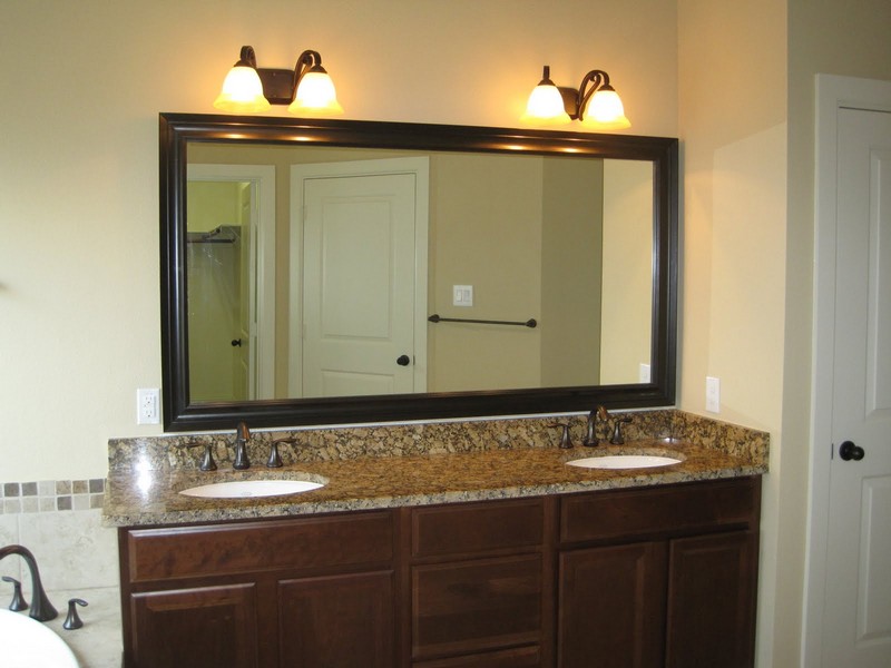 Oil Rubbed Bronze Framed Bathroom Mirror