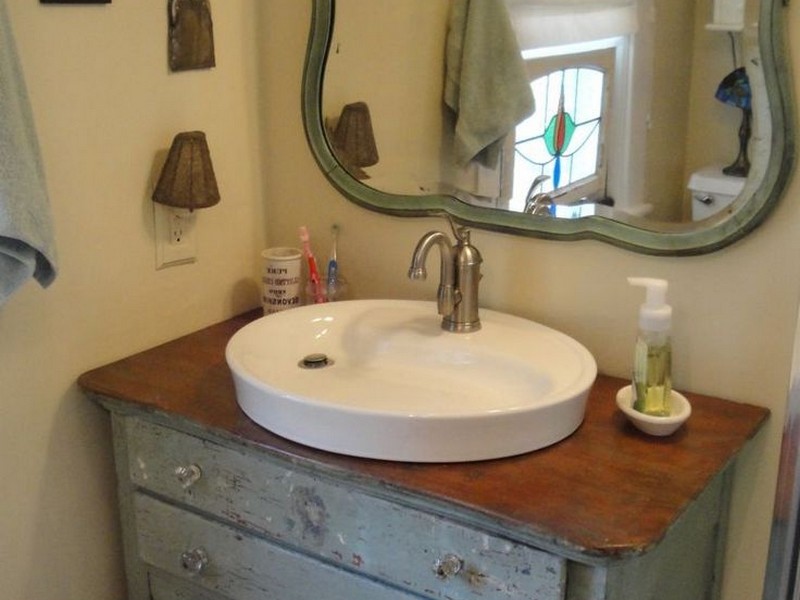 Old Dresser Bathroom Vanity