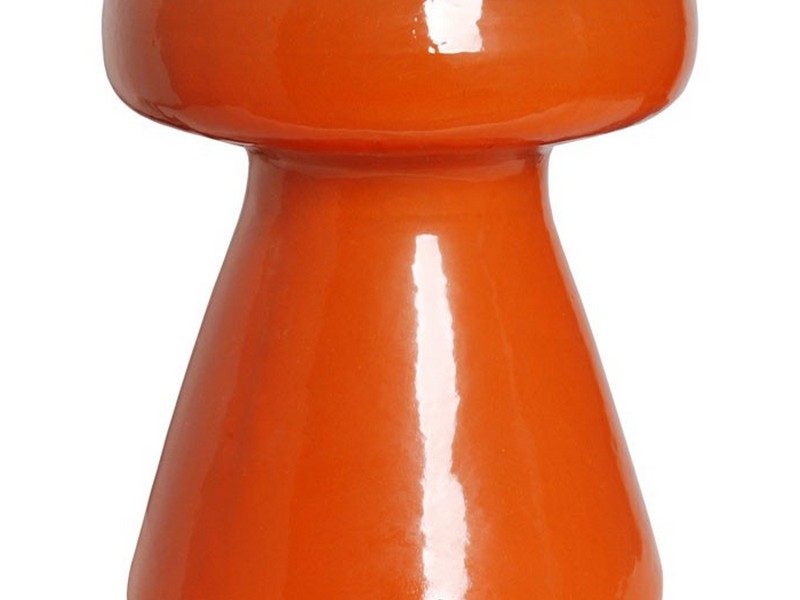 Orange Garden Stool