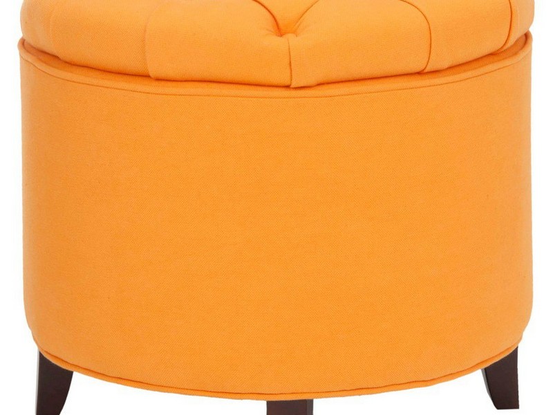 Orange Storage Ottoman Target