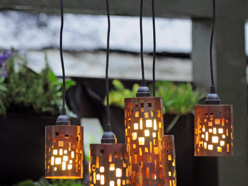 Outdoor Candle Chandelier Diy