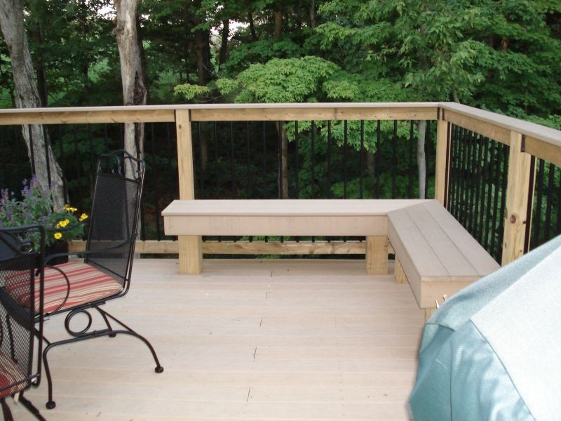 Outdoor Corner Bench Seating