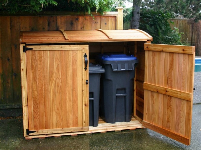 Outdoor Garbage Storage Bins