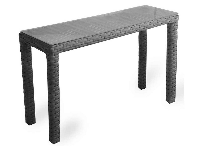 Outdoor Wicker Console Table