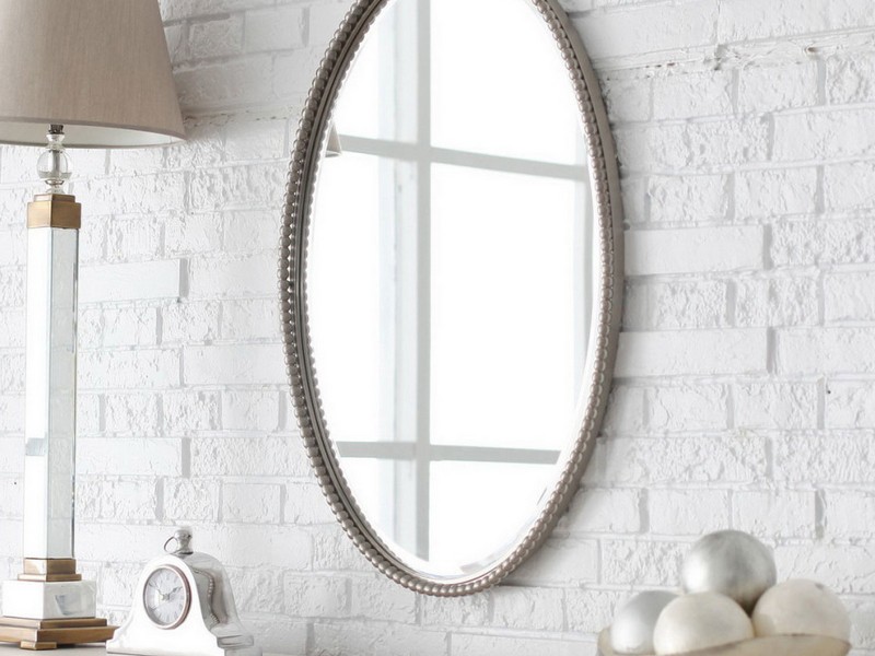 Oval Beveled Mirror