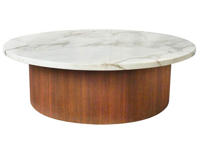 Oval Marble Top Coffee Table