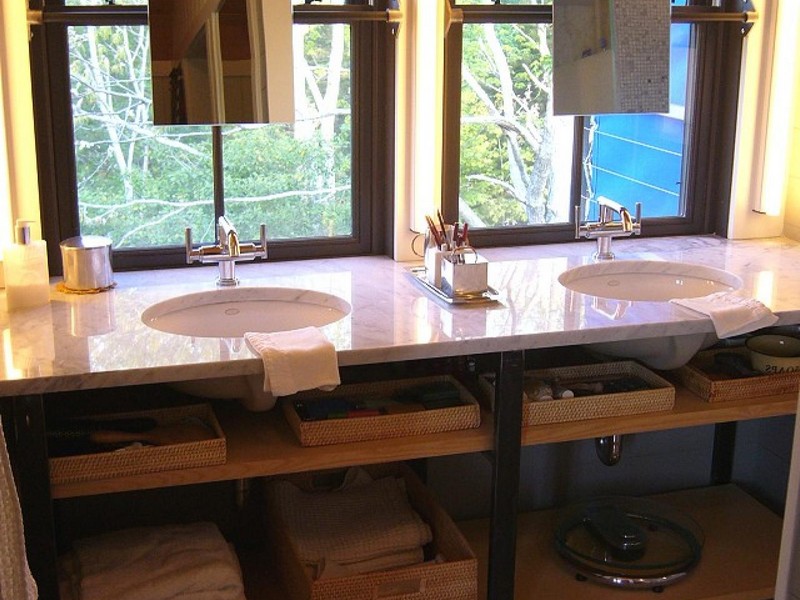 Over The Bathroom Sink Storage