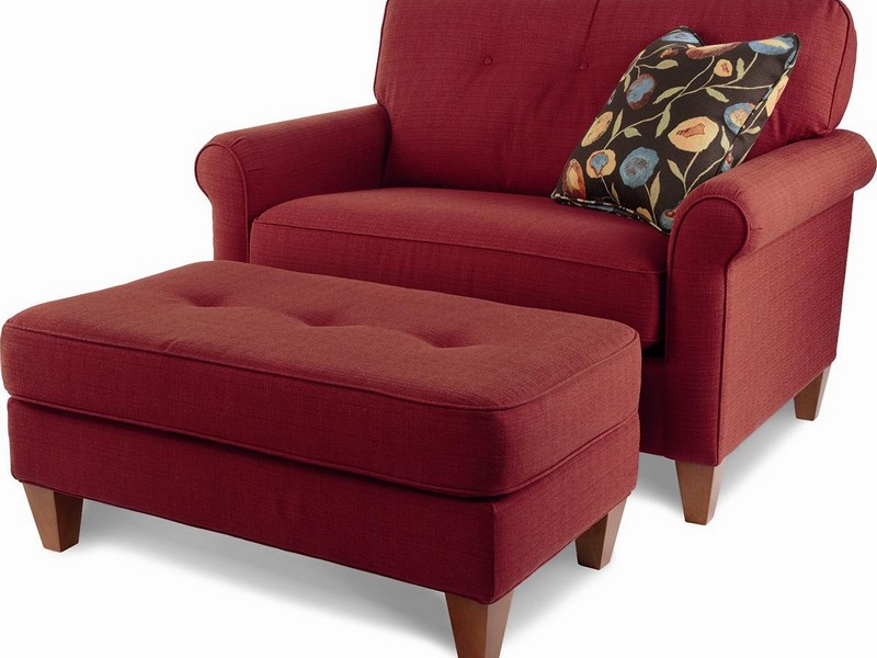 Oversized Round Chair With Ottoman