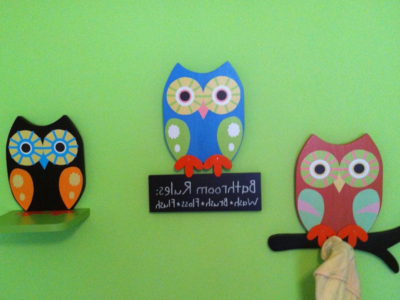 Owl Bathroom Wall Decor