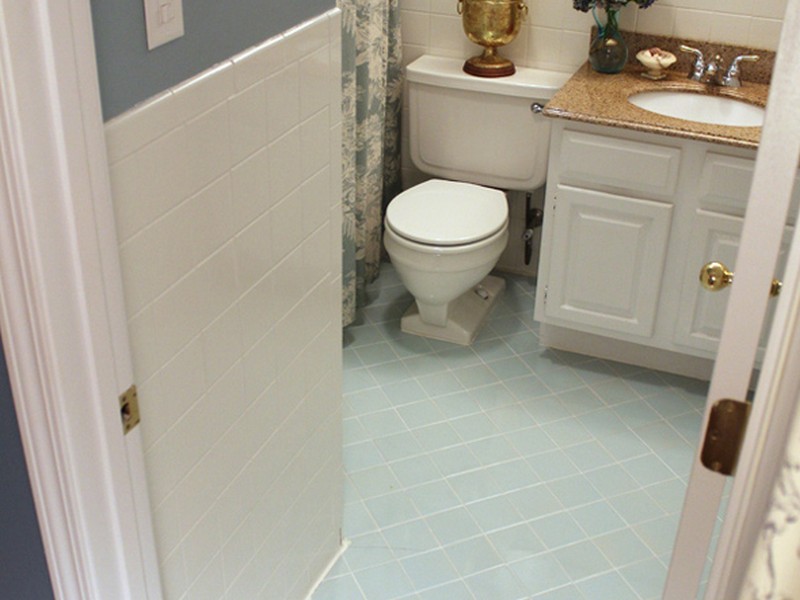 Painting Bathroom Floor Tiles