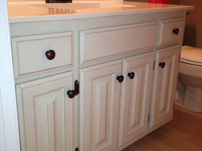 Painting Oak Bathroom Cabinets White