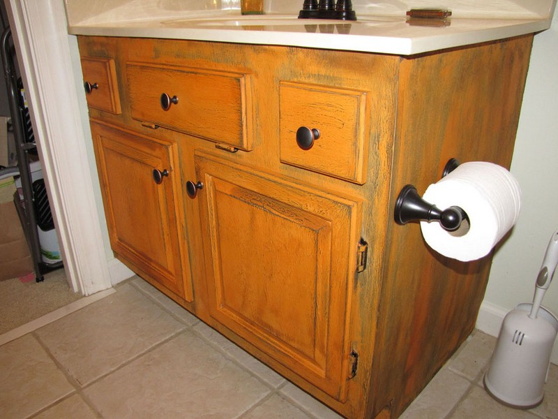 Painting Oak Bathroom Cabinets