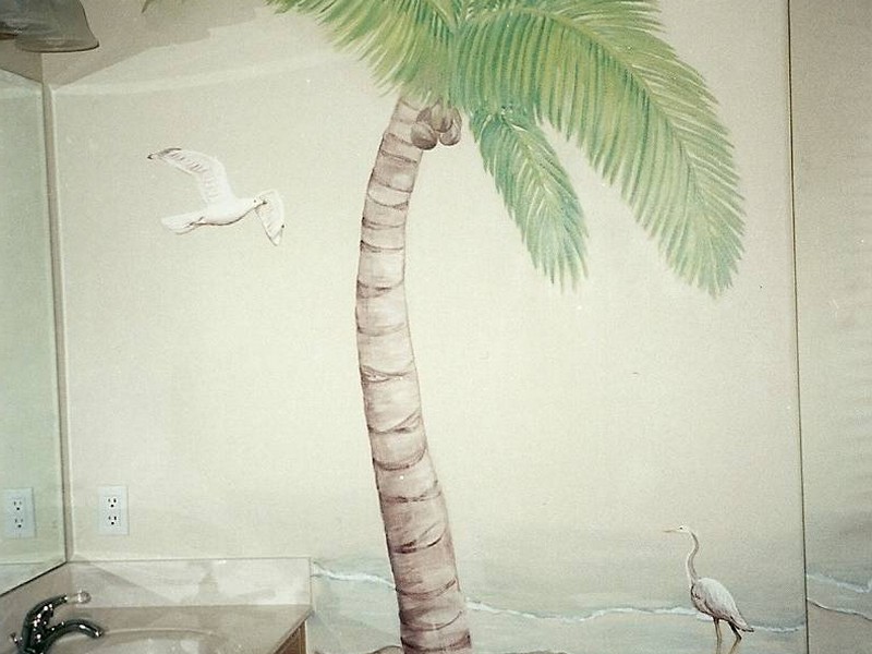 Palm Tree Bathroom Wall Decor