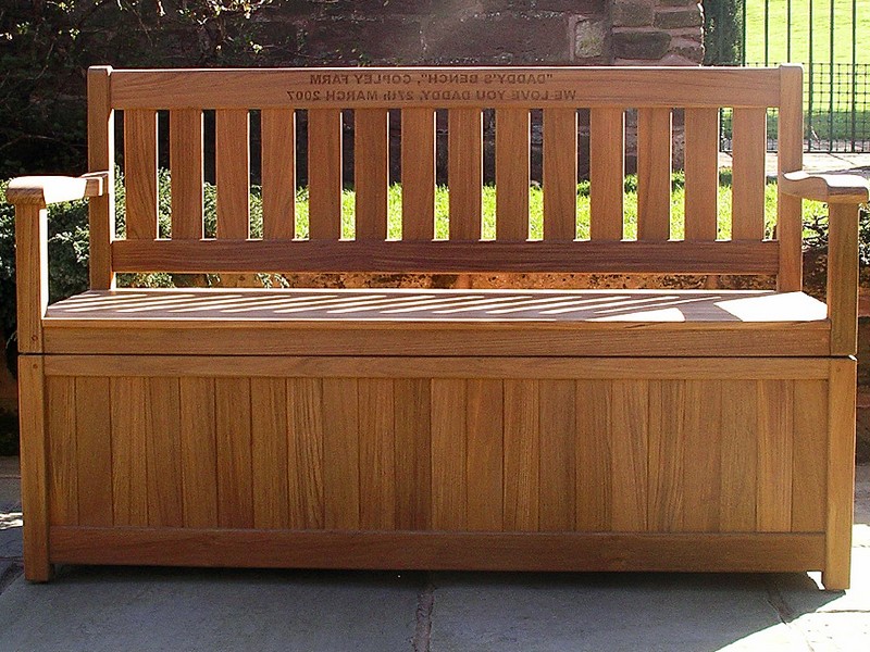 Patio Bench With Storage Plans