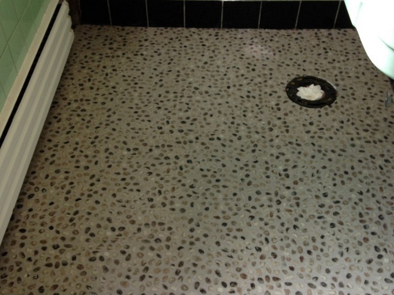 Pebble Vinyl Flooring Bathroom