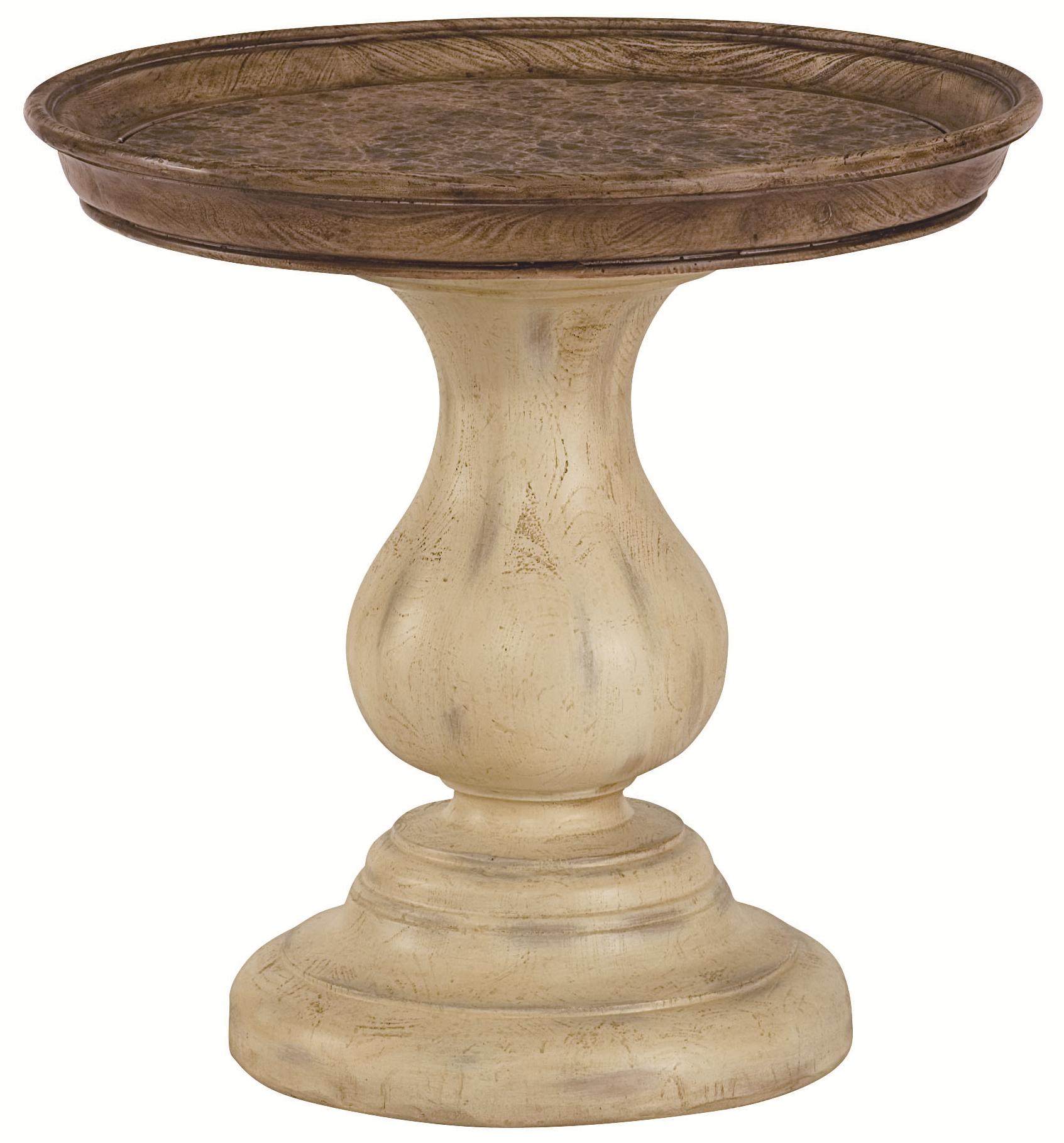 Pedestal End Table