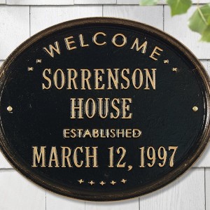 Personalized Address Plaques