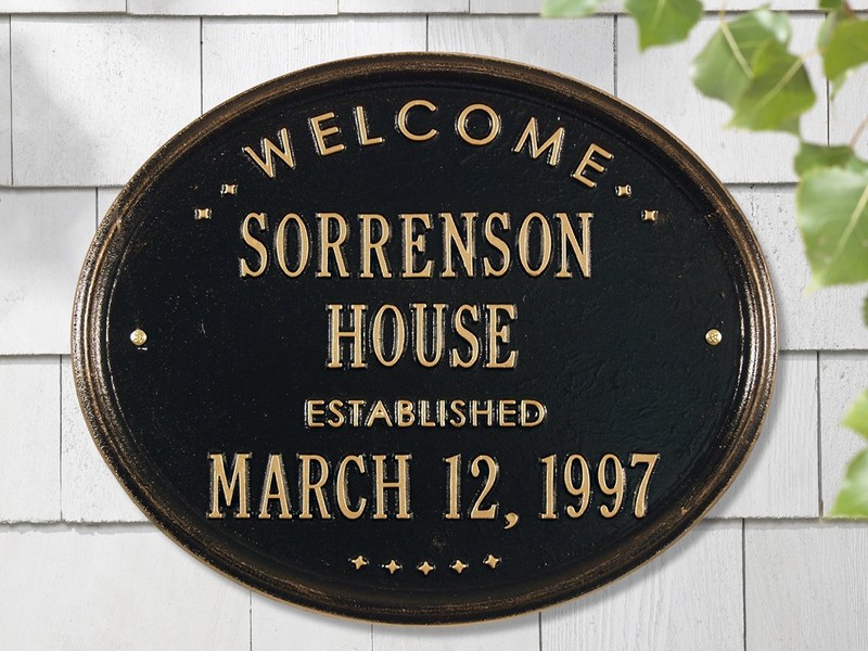 Personalized Address Plaques
