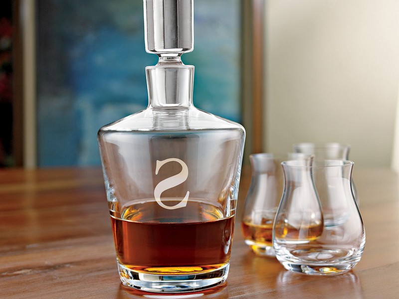 Personalized Whiskey Decanter And Glasses
