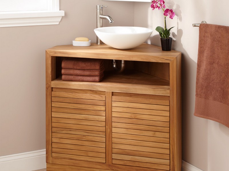 Pictures Of Corner Bathroom Vanities