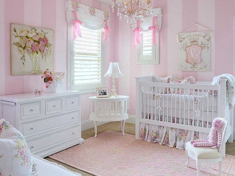 Pink Chandelier For Nursery