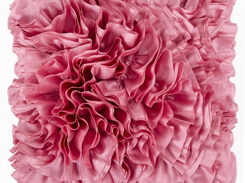 Pink Ruffle Pillow