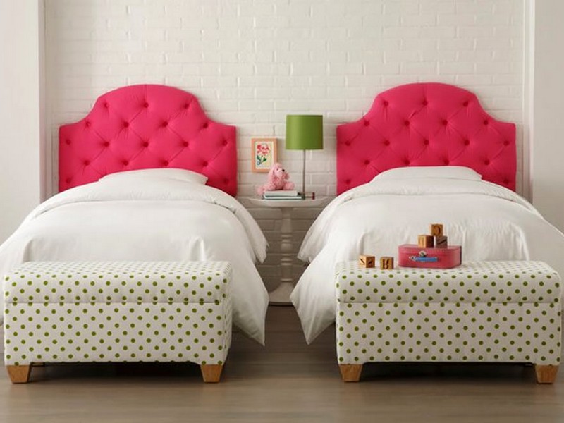 Pink Tufted Headboard