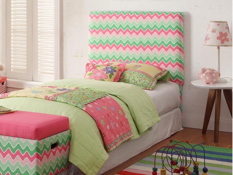 Pink Upholstered Headboard Twin