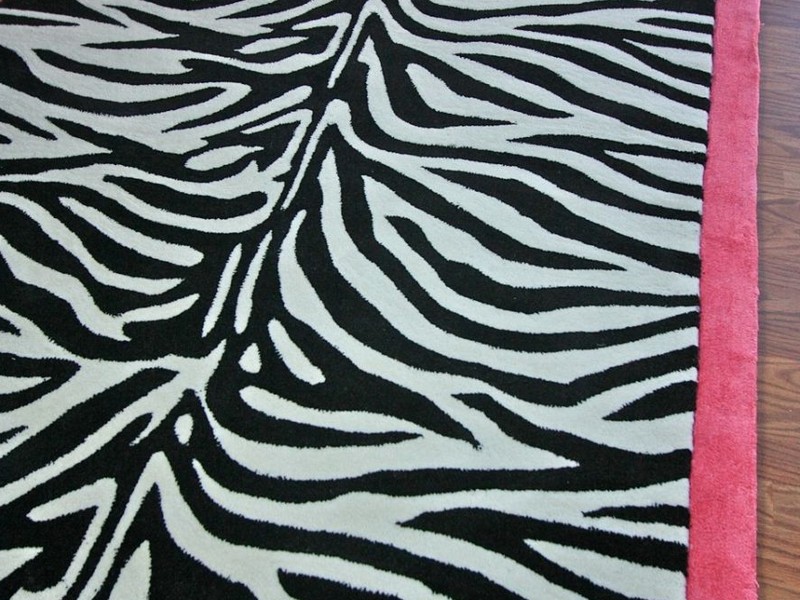 Pink Zebra Rug