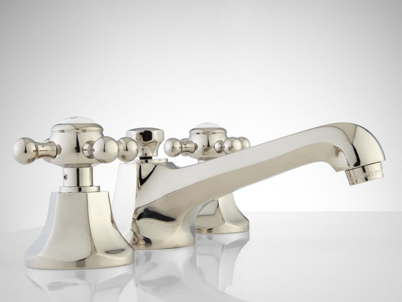 Polished Nickel Bathroom Faucets Widespread