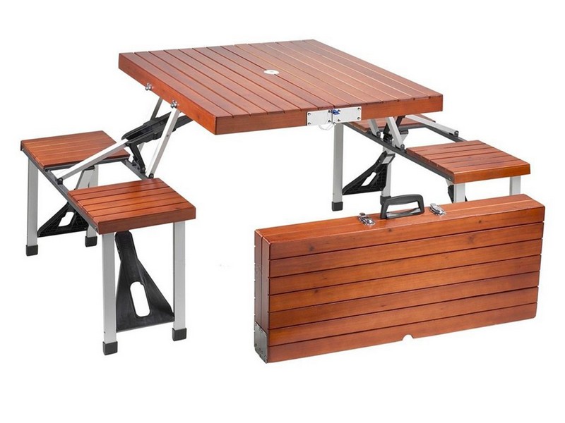 Portable Picnic Table Set Natural