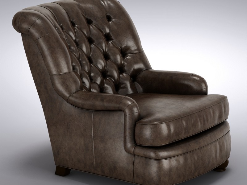 Pottery Barn Leather Club Chair