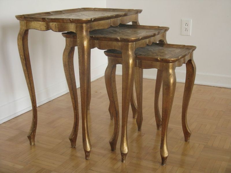 Pottery Barn Nesting Tables Wood