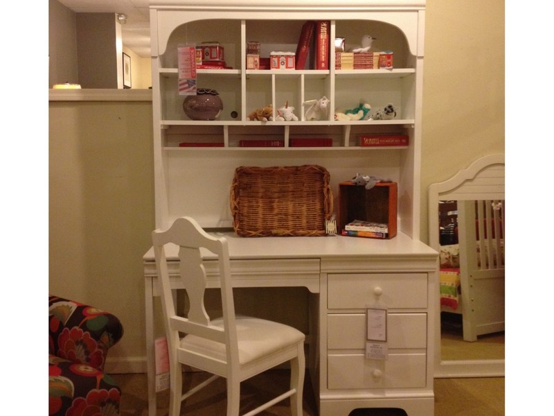 Pottery Barn White Desk With Hutch