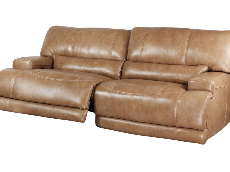 Power Reclining Leather Sofa