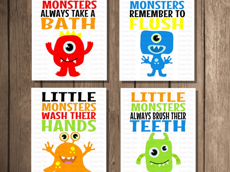 Printable Bathroom Signs For Kids