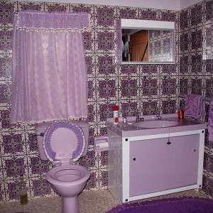 Purple Bathroom Rugs Set