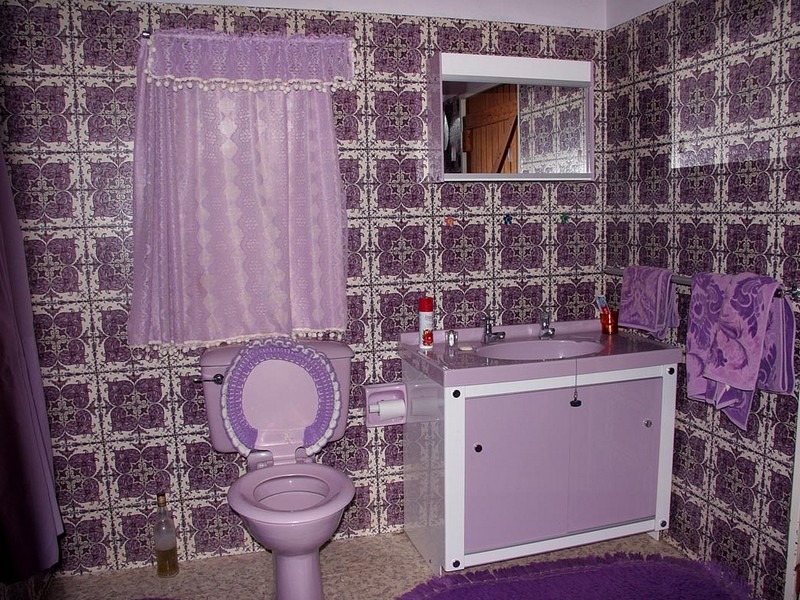 Purple Bathroom Rugs Set