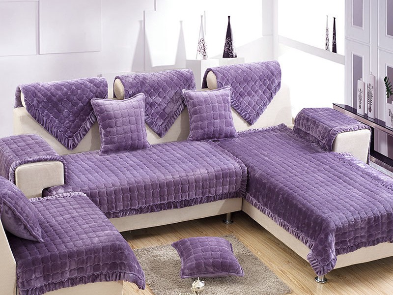 Purple Sectional Sofa Furniture