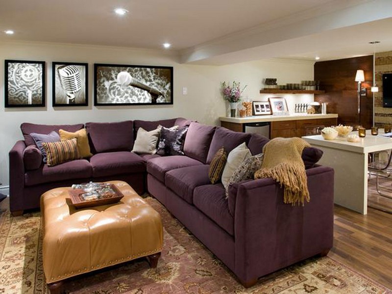 Purple Sectional Sofa