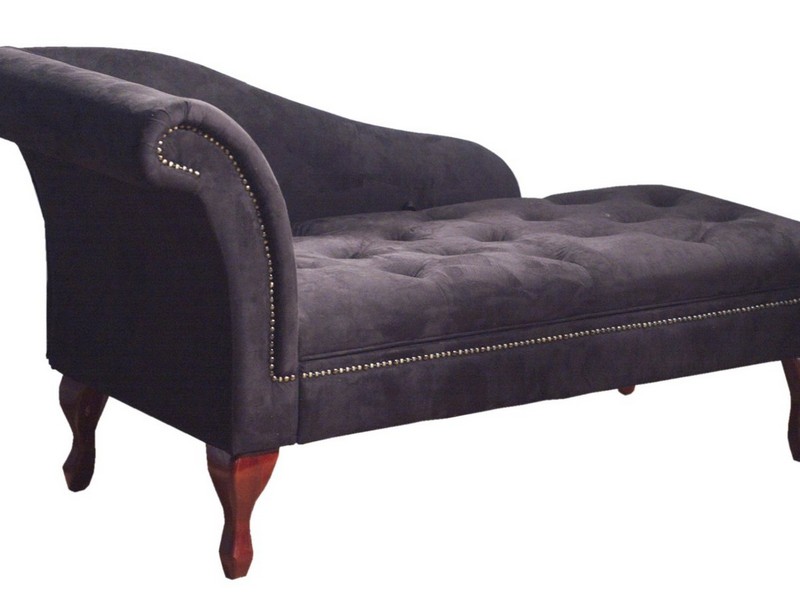 Purple Velvet Chaise Lounge