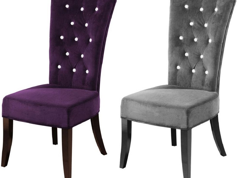 Purple Velvet Dining Room Chairs