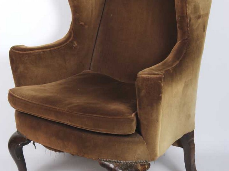 Queen Anne Recliner Wing Chair